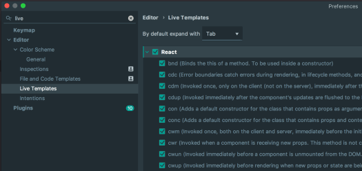 React Code Snippets Generator IntelliJ Idea Manage